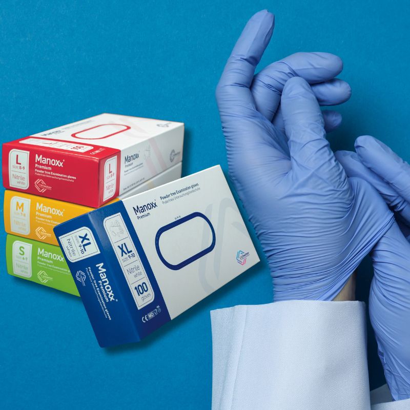 Manoxx® Premium Nitrilhandschuhe | 100 Stück - Dispoxx