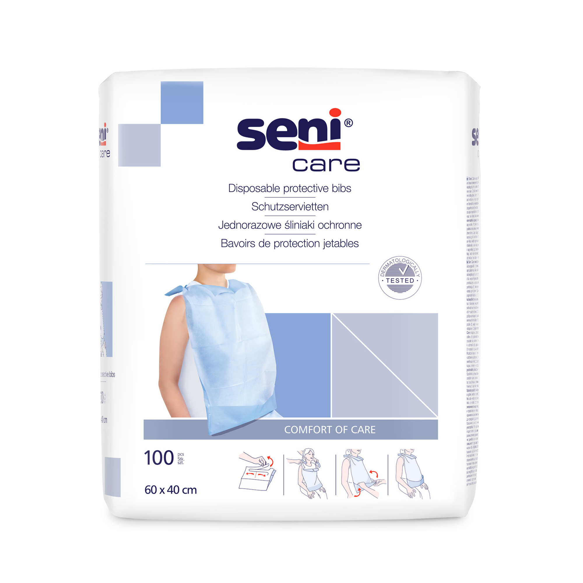 Seni Care Schutzservietten 100 Stück – Freisteller ohne Rahmen
