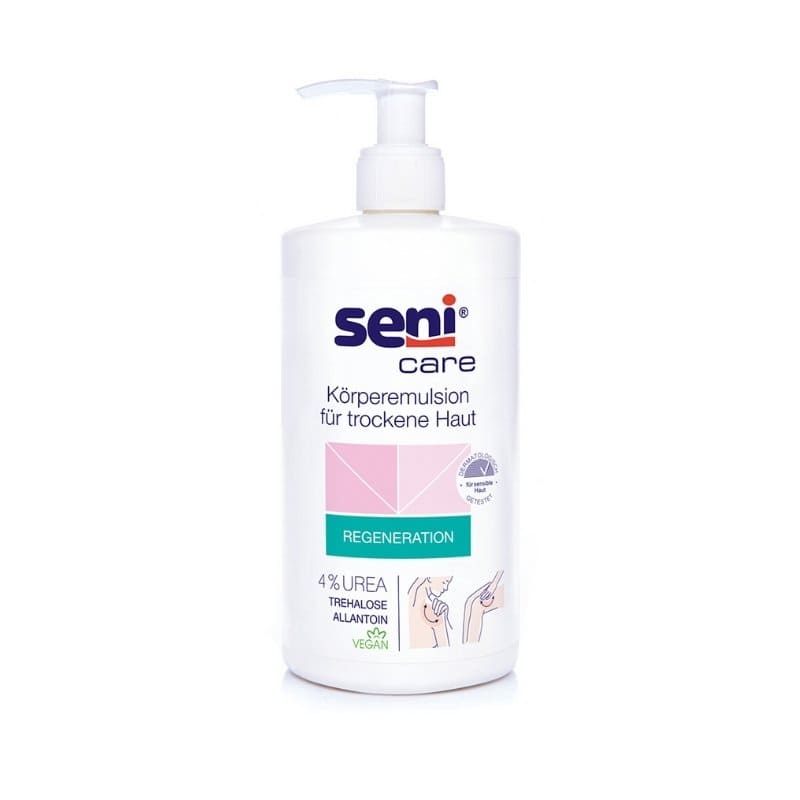 Seni Care feuchtigkeitsspendende Körperemulsion mit 4 % Urea 500 ml - Dispoxx