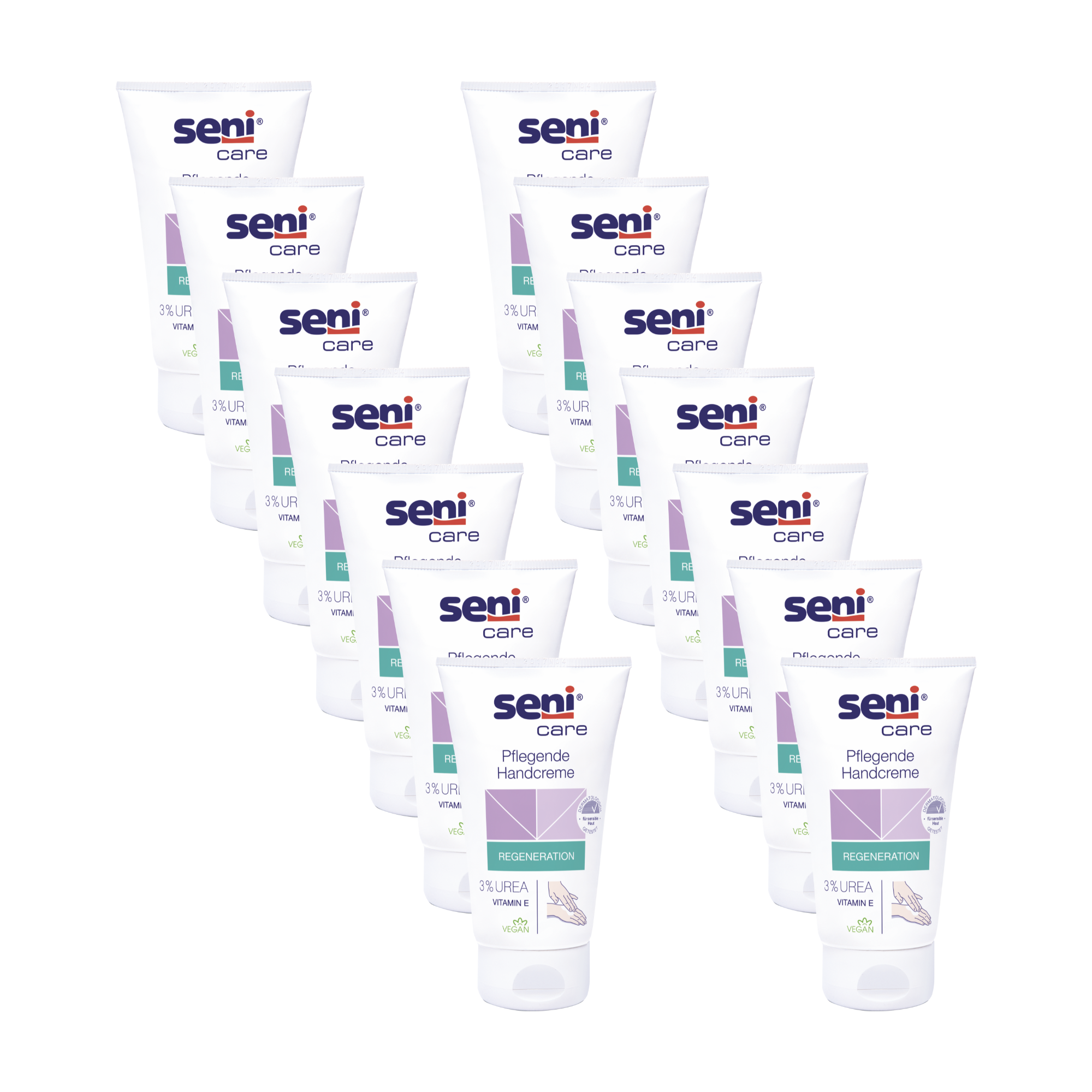 Seni Care Handcreme 3% Urea – Vorteilspackung mit 14 Tuben